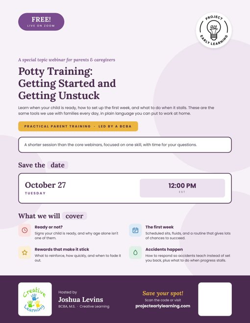 Preview of the Potty Training flyer